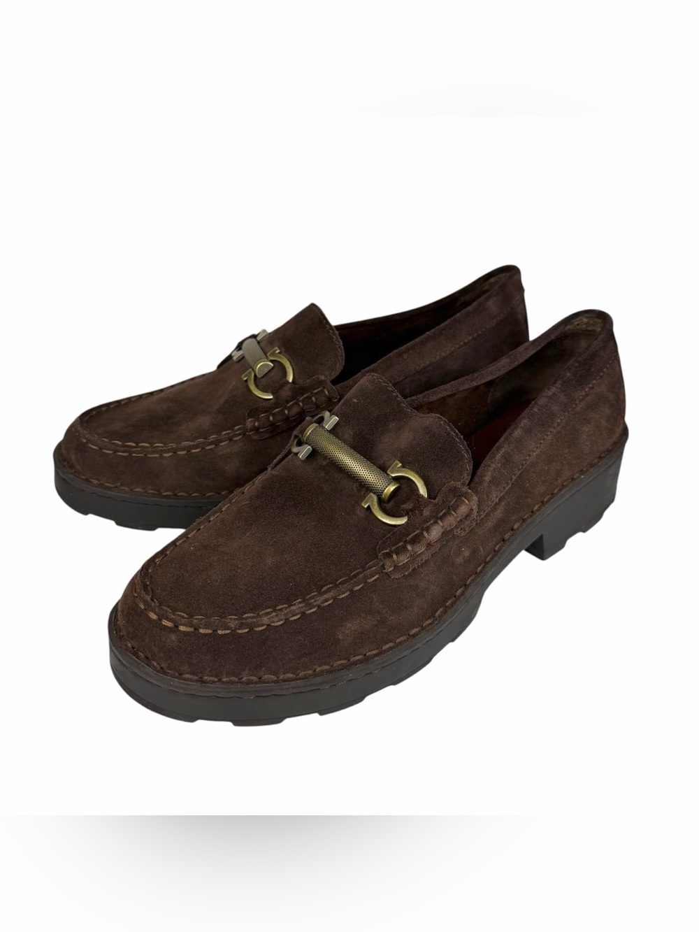 BORN Carrera Brown Suede Loafers Size 9.5